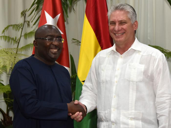 Recibió Díaz-Canel al Vicepresidente de Ghana