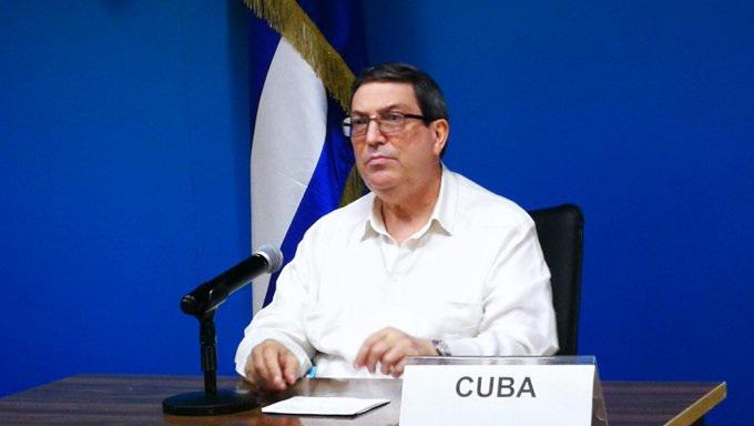  El Canciller cubano participa en la XX Reunión por videoconferencia de la CELAC Foto: Cuenta oficial en Twitter 
