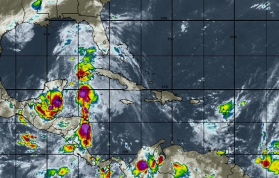 Mapa sobre situación meteorológica en Cuba