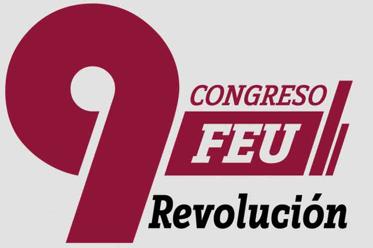 Logo del IX Congreso de la Federación Estudiantil Universitaria (FEU)