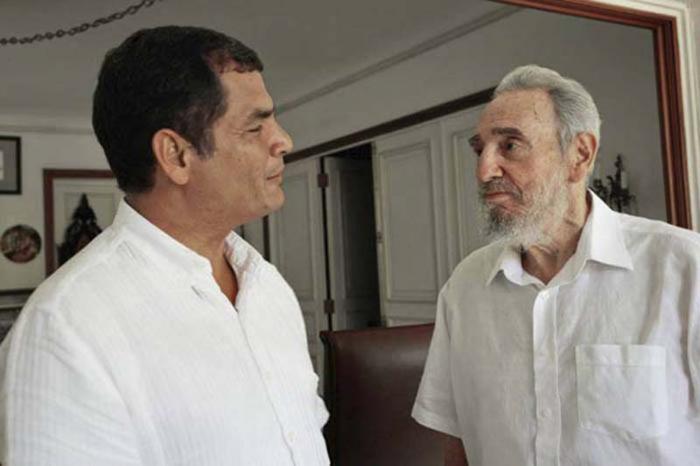 Fidel y Correa