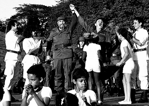 Fidel y Raúl en Cinco Palmas