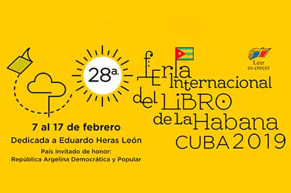 Cartel de la 28 Feria Internacional del Libro en Cuba (FIL)
