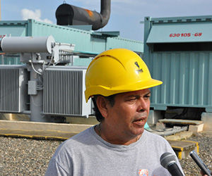 Ricardo García, jefe del Despacho Eléctrico Provincial. 