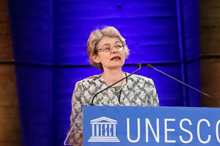 Directora general de la Unesco, Irina Bokova