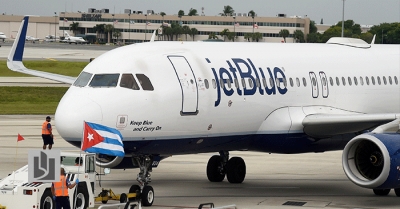 Avión de la aerolínea Jetblue