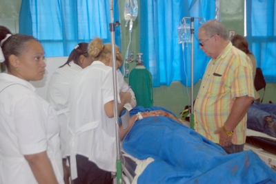 Asisten a lesionados por accidente masivo ocurrido en Santiago de Cuba 