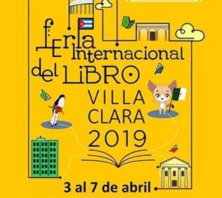 cartel de la Feria Internacional del Libro 2019 en Villa Clara