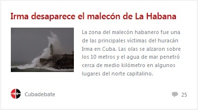 El malecón sufrió la furia de Irma