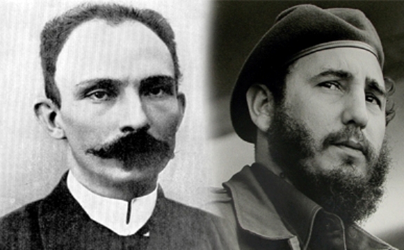 José Martí  y Fidel Castro