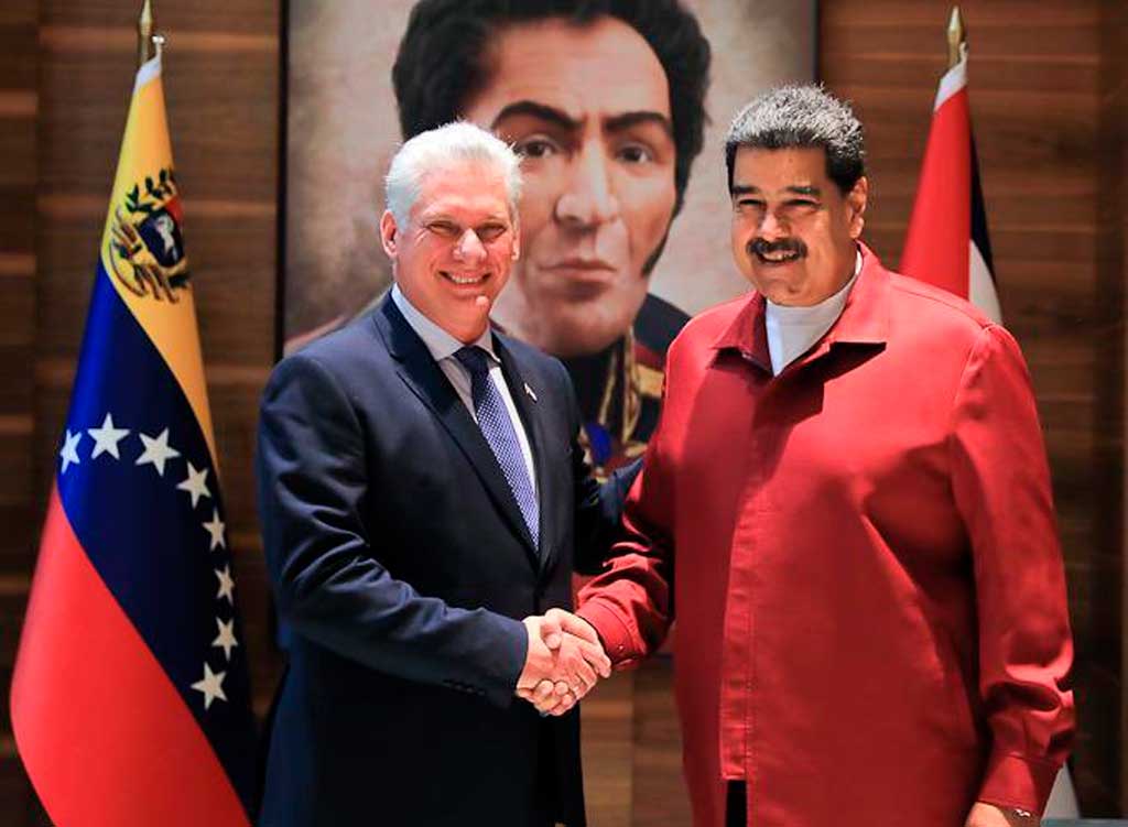 Miguel Díaz-Canel y Nicolás Maduro