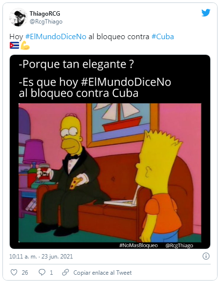 En meme, el mundo contra el bloqueo