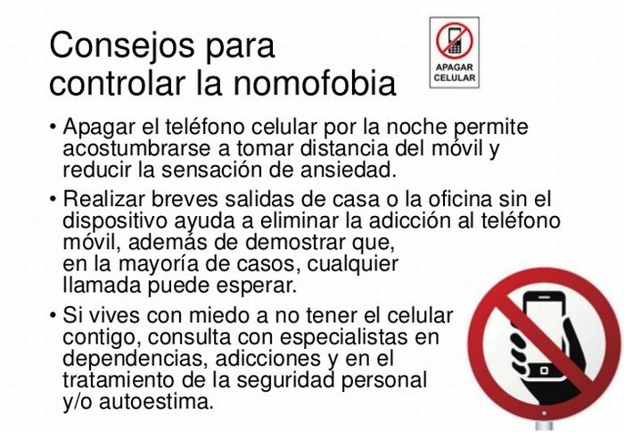 Consejos para controlar la Nomofobia