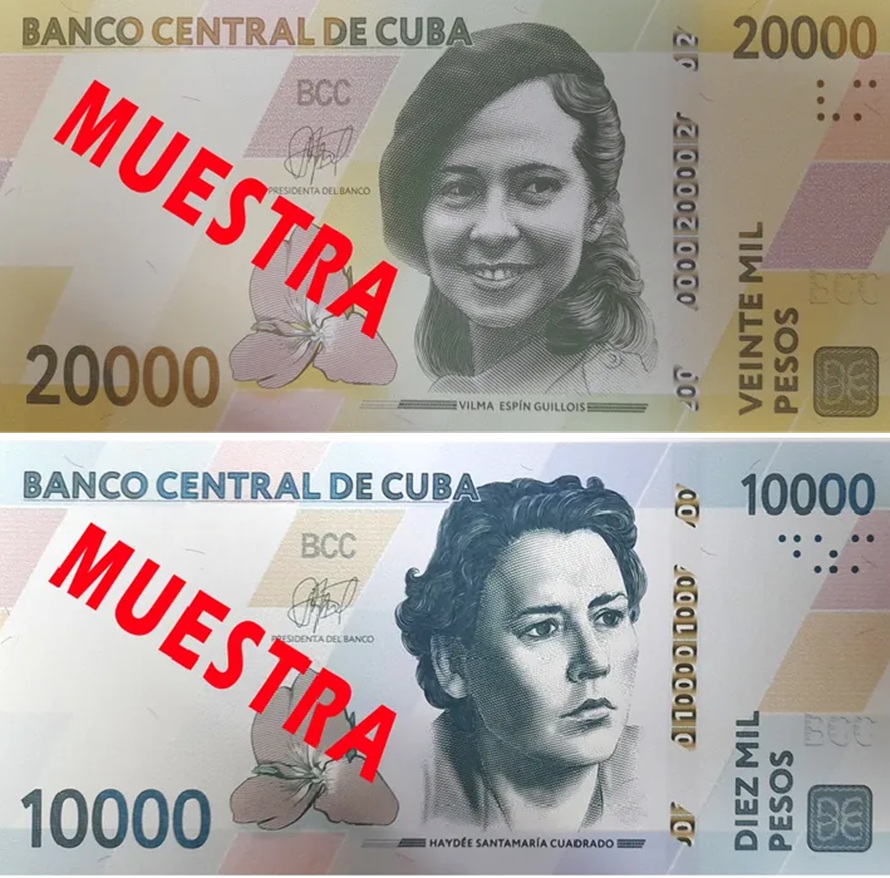 Nuevos billetes de 10 000 y 20 000