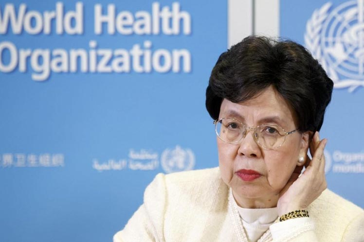 Directora general de la Organización Mundial de la Salud (OMS), Margaret Chan