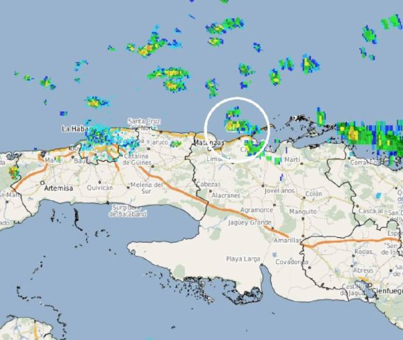 Reportan tromba marina en provincia de Matanzas 