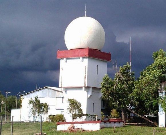 Radar meteorológico cubano Doppler. Foto: Orlando L. Rodríguez González.