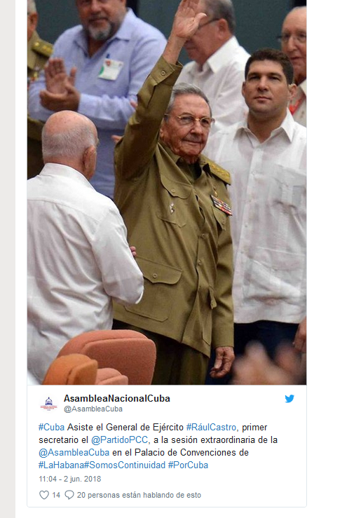 Asiste el General de Ejército Rául Castro, primer secretario el Partido, a la sesión extraordinaria de la Asamblea en el Palacio de Convenciones 