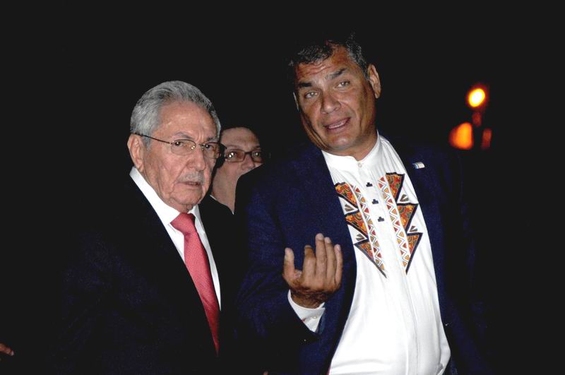 Despidió Raúl al presidente Rafael Correa