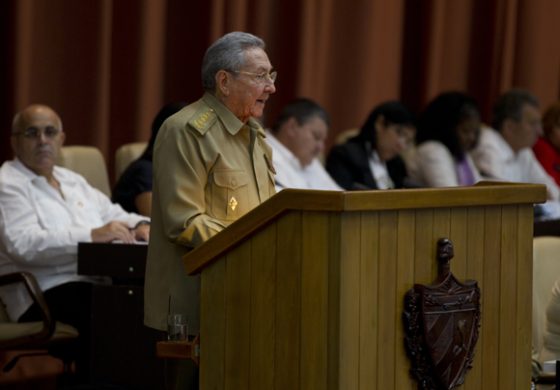 El Presidente cubano Raúl Castro Ruz en el plenario de la Asamblea Nacional. 