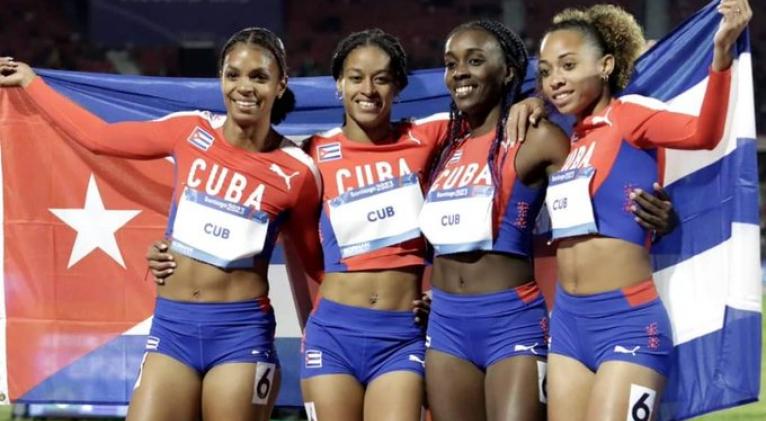 Oro para Cuba en relevo 4×100 (f) de atletismo panamericano