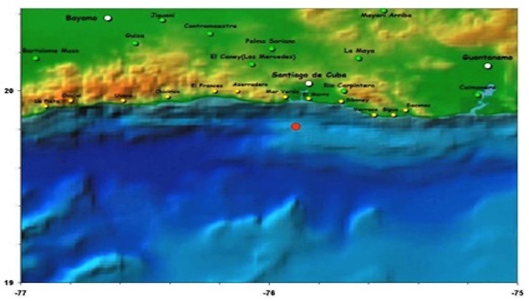 Reportan sismo perceptible en Santiago de Cuba