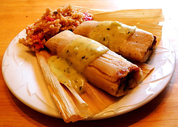 Tamales en hoja