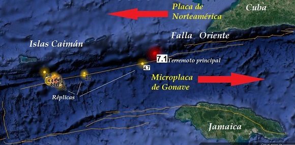 Terremoto de 7.1 percibido en Cuba generó 264 réplicas hasta las 5:00 a.m. de hoy