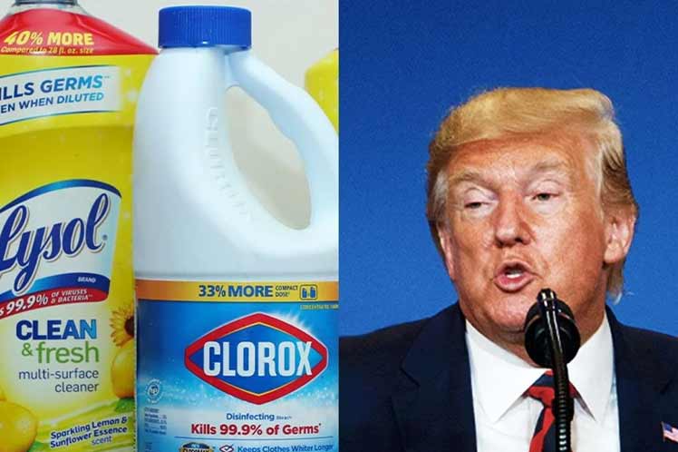 Trump y los desinfectantes
