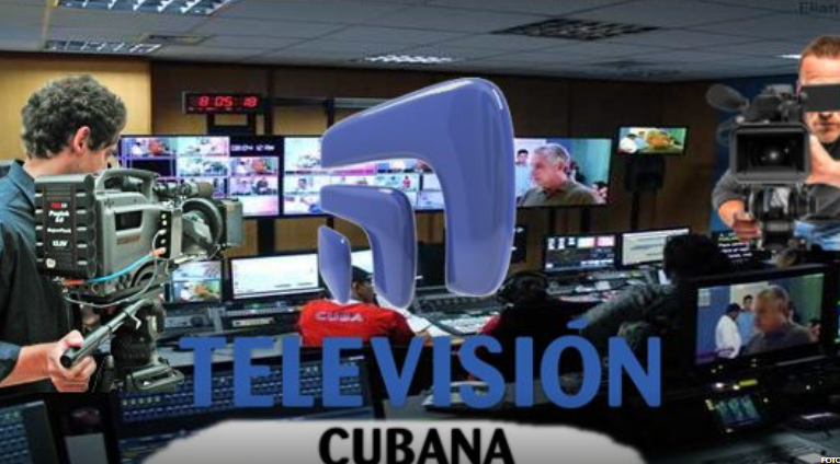 Banner alegórico a la TV Cubana
