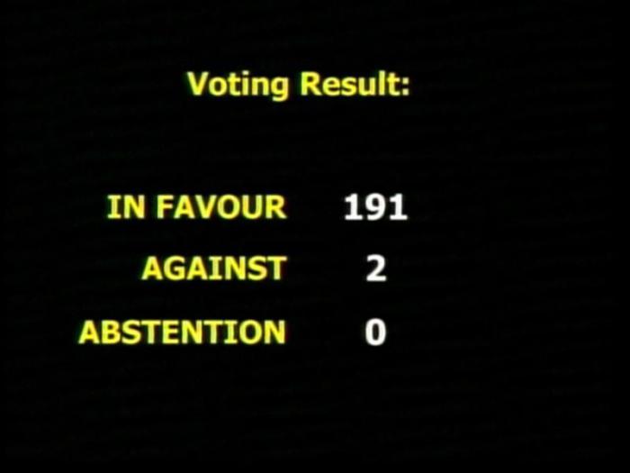 Votaciones en la ONU 