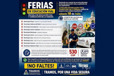 PNR anuncia ferias de educación vial en La Habana