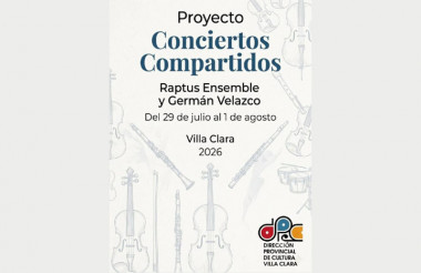 Raptus y Velazco ofrecerán Conciertos Compartidos