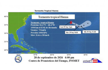 Tormenta tropical Hanna no representa peligro para Cuba