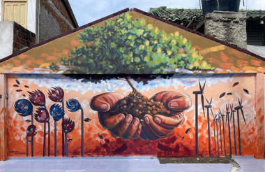 Murales engalanan la Alianza Francesa en Santiago de Cuba