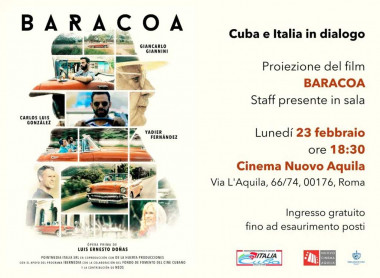 Proyectan en Roma filme Baracoa