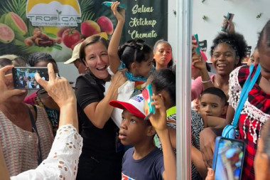 Gesto solidario en ExpoCaribe