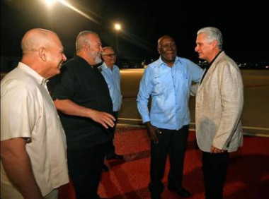 Llegada de Díaz Canel a Cuba