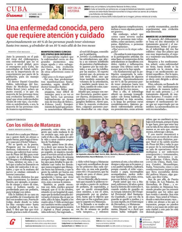 Periódico Granma, viernes 31 de octubre de 2025 Periódico Granma, viernes 31 de octubre de 2025